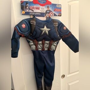 Marvel Captain America Blue and Silver Suit